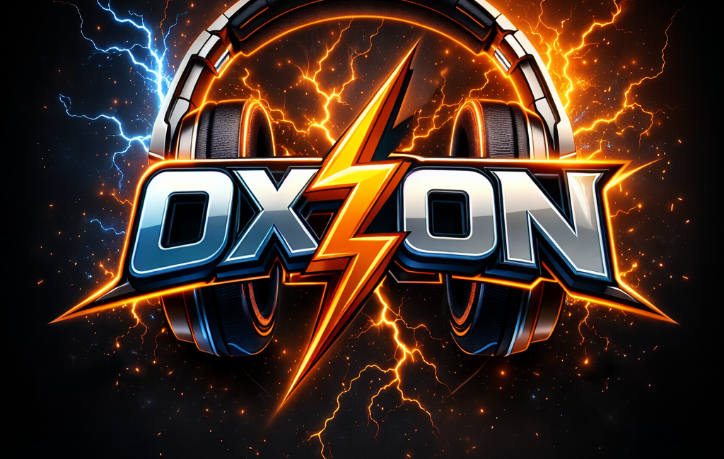 Oxson logo with dynamic lightning bolts (1)